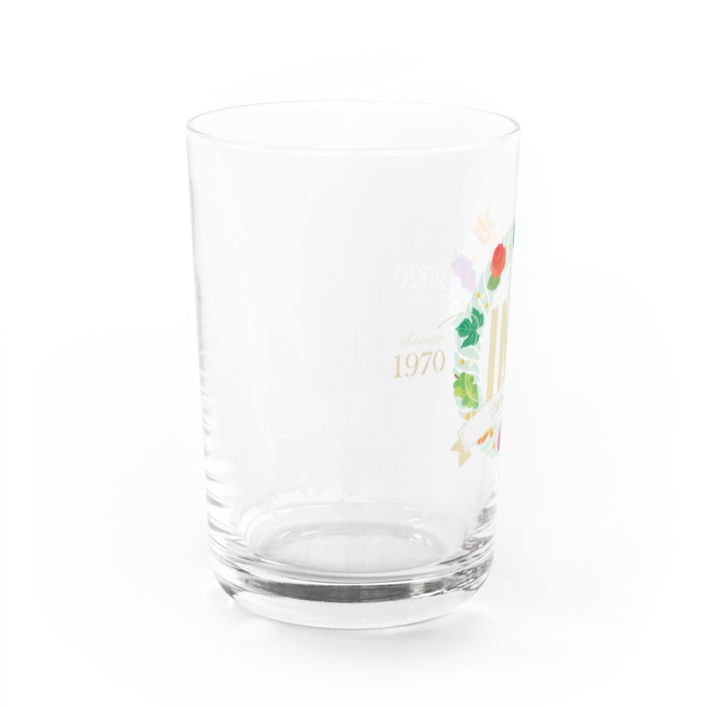 17townの祝!伊奈町50周年グッズ Water Glass :back