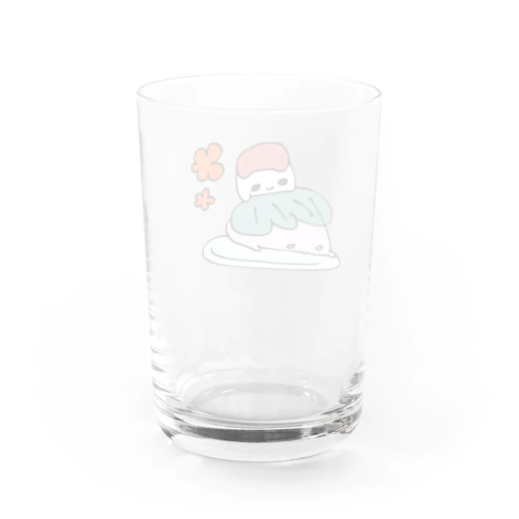 あぽぼのさくらおもちこちゃんとあんころもちよちゃん Water Glass :back