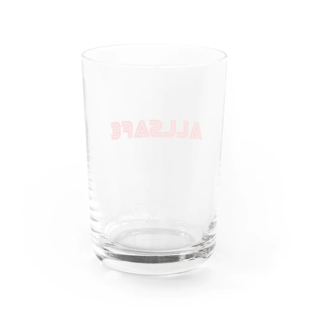 ぴんくのAllsafe公式グッズ Water Glass :back