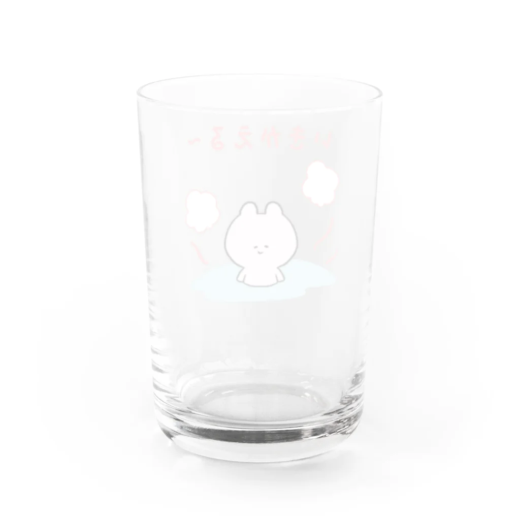 イラストクラウドのいきかえる低気圧めまいちゃん Water Glass :back