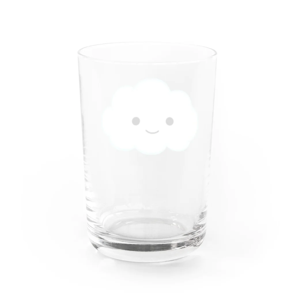PuPiの店のしろくもくん Water Glass :back