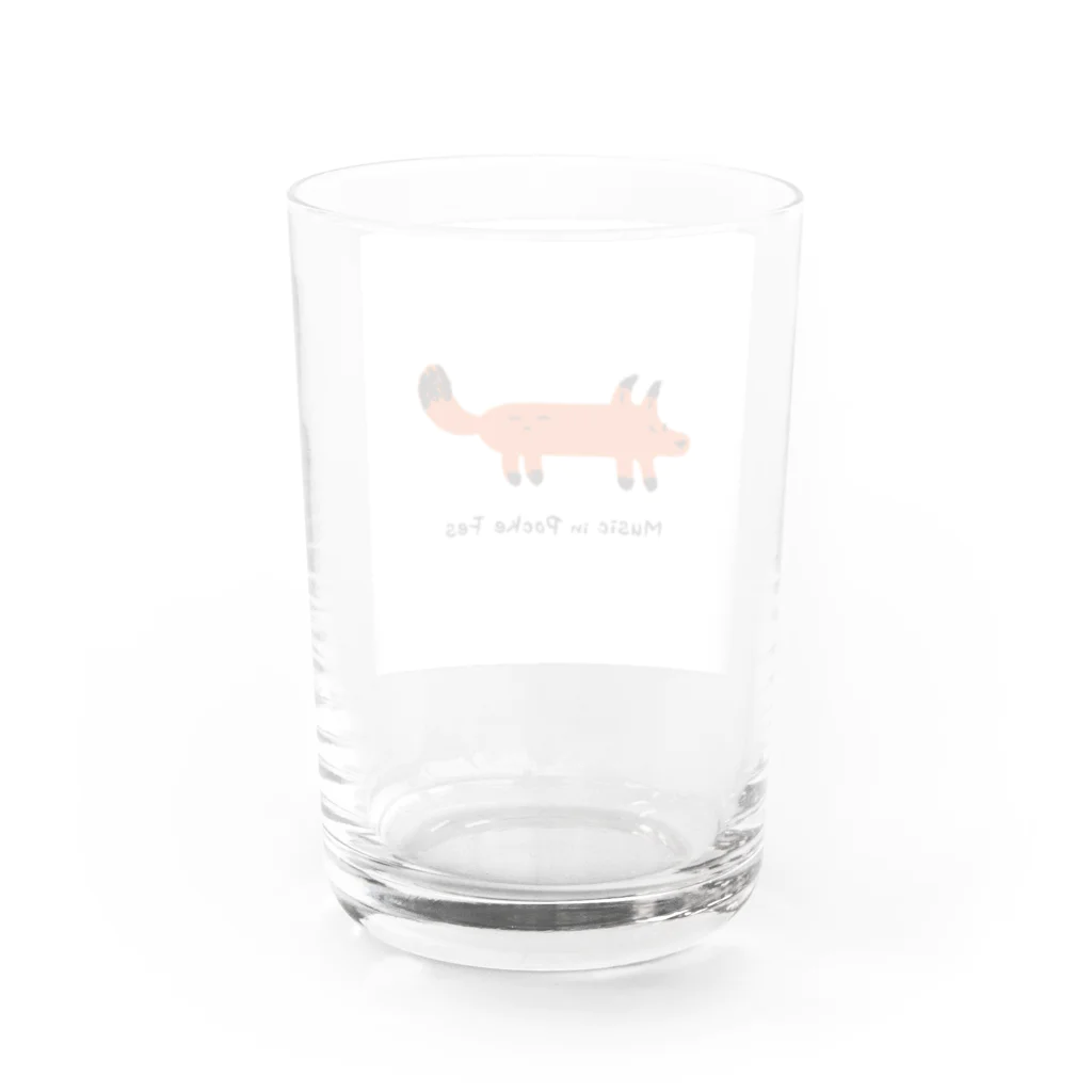 Music in pocke Fesのpocke Water Glass :back