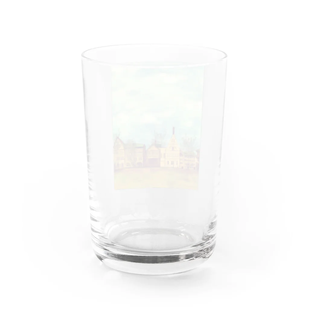 ふわりの絵画のような街（冬色） Water Glass :back