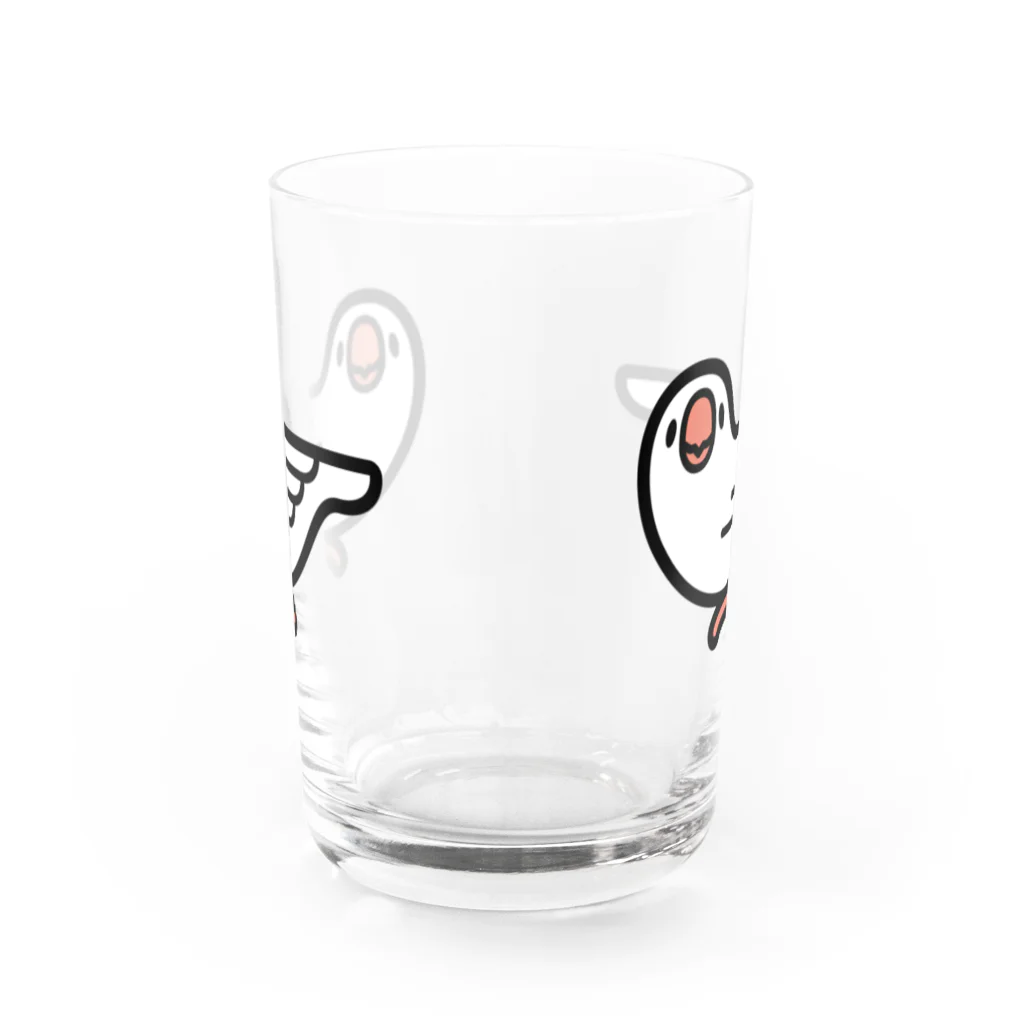 ぴぐまりおん （文鳥の園）のおでかけ文鳥　コップ Water Glass :back