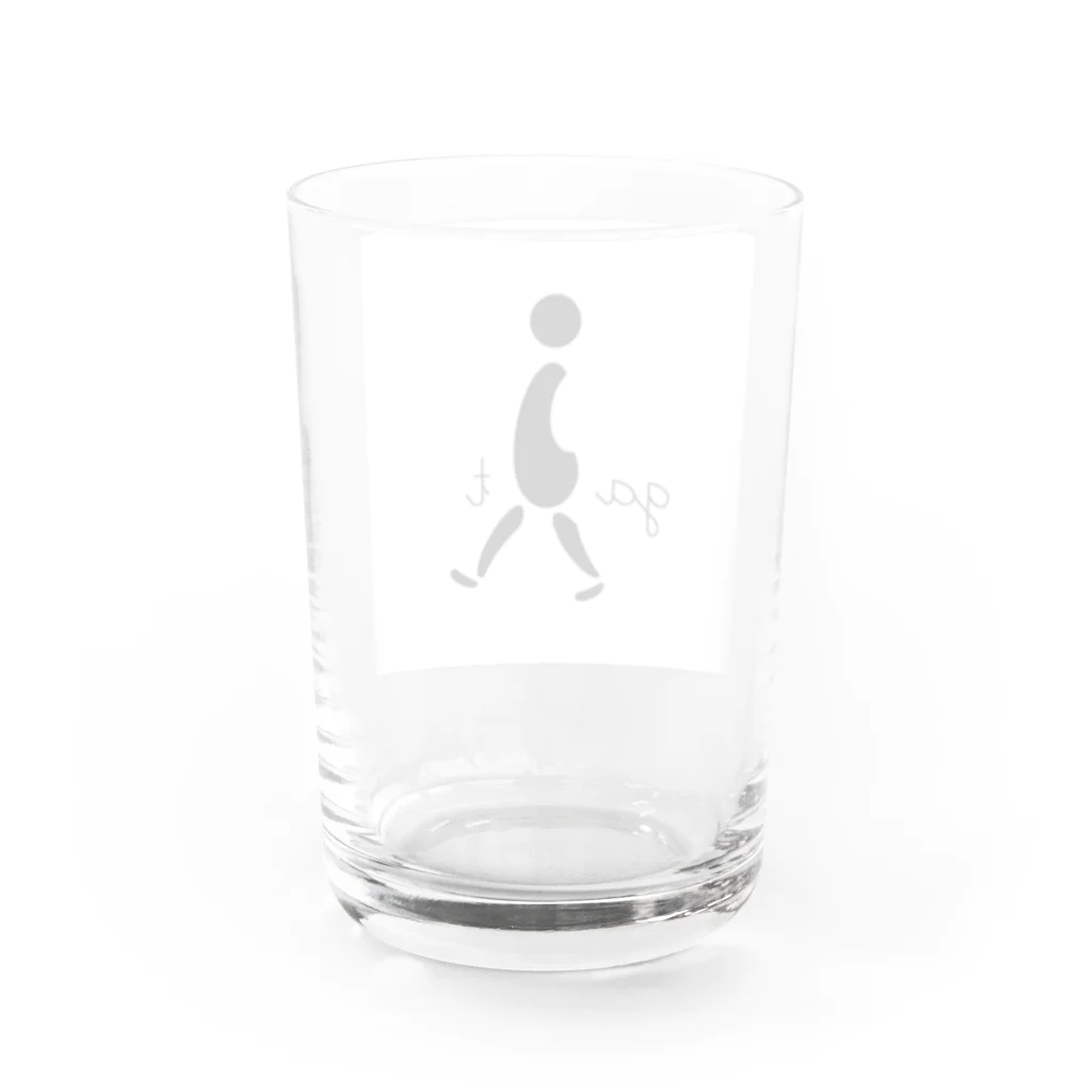 リラクゼーション&ピラティスgaitのgaitロゴ Water Glass :back