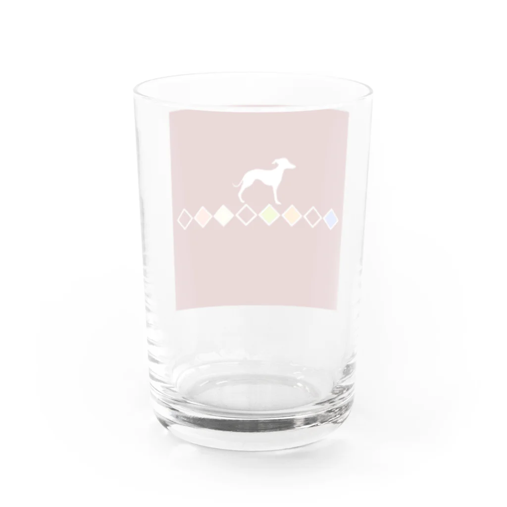 はさみやのイタグレトロ　◇ Water Glass :back