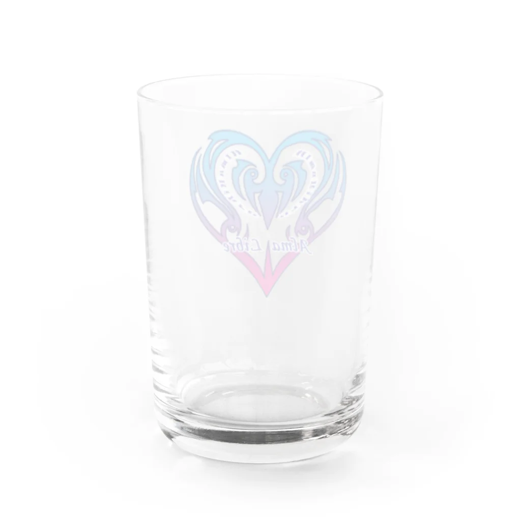 AlmaLibre電子売店suzuri店のアルマリブレロゴ Water Glass :back