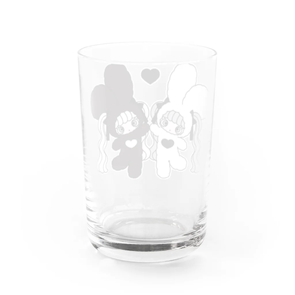 minecoのふたご Water Glass :back