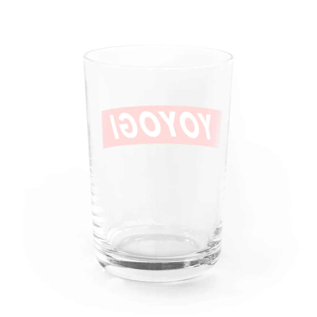 twentyonetwelveのYOYOGI ボックスロゴ Water Glass :back