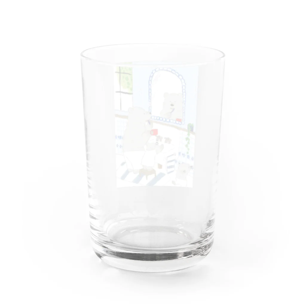 ももろ のあさがきた Water Glass :back