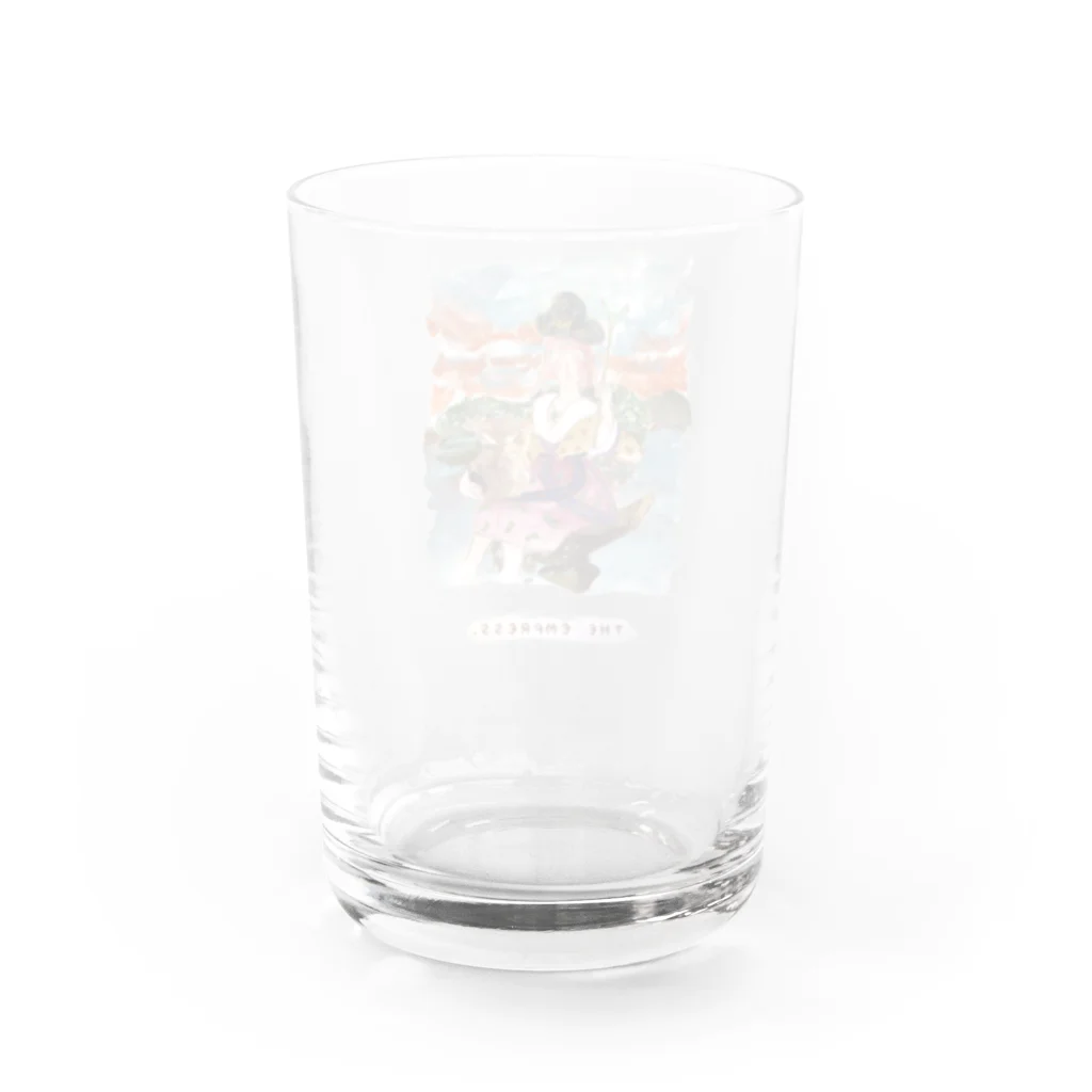 はにわのわの【タロットカード×埴輪】THE EMPRESS/女帝 Water Glass :back