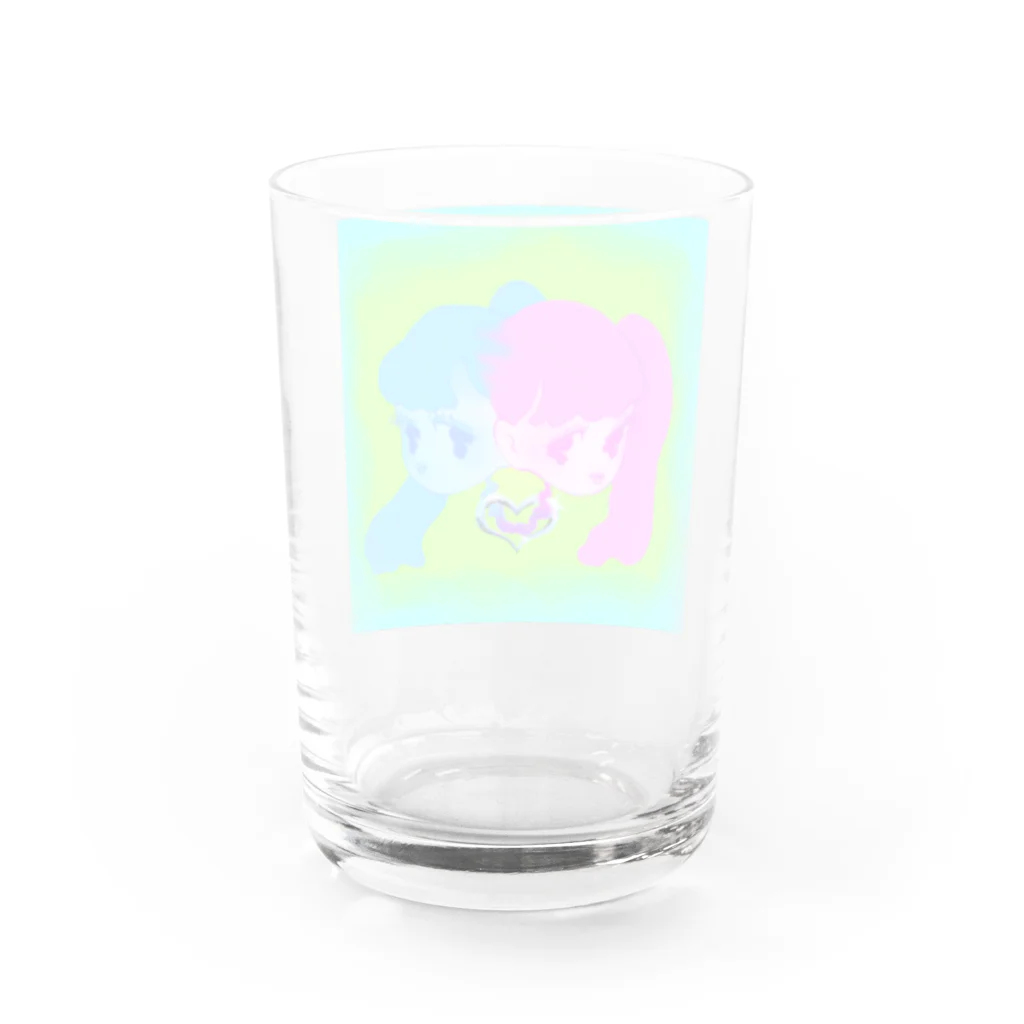 Dream_55_のらぶりーついんず Water Glass :back