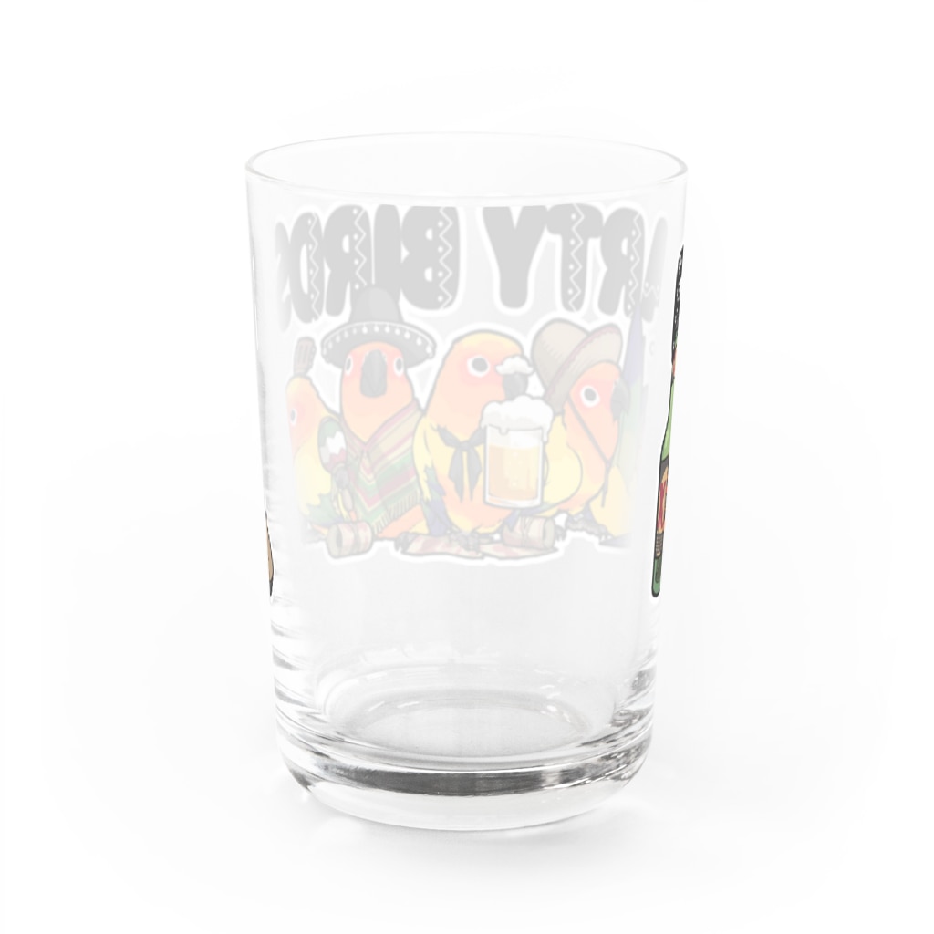 空ノ鳥小屋のメキシカンなコガネ Water Glass :back
