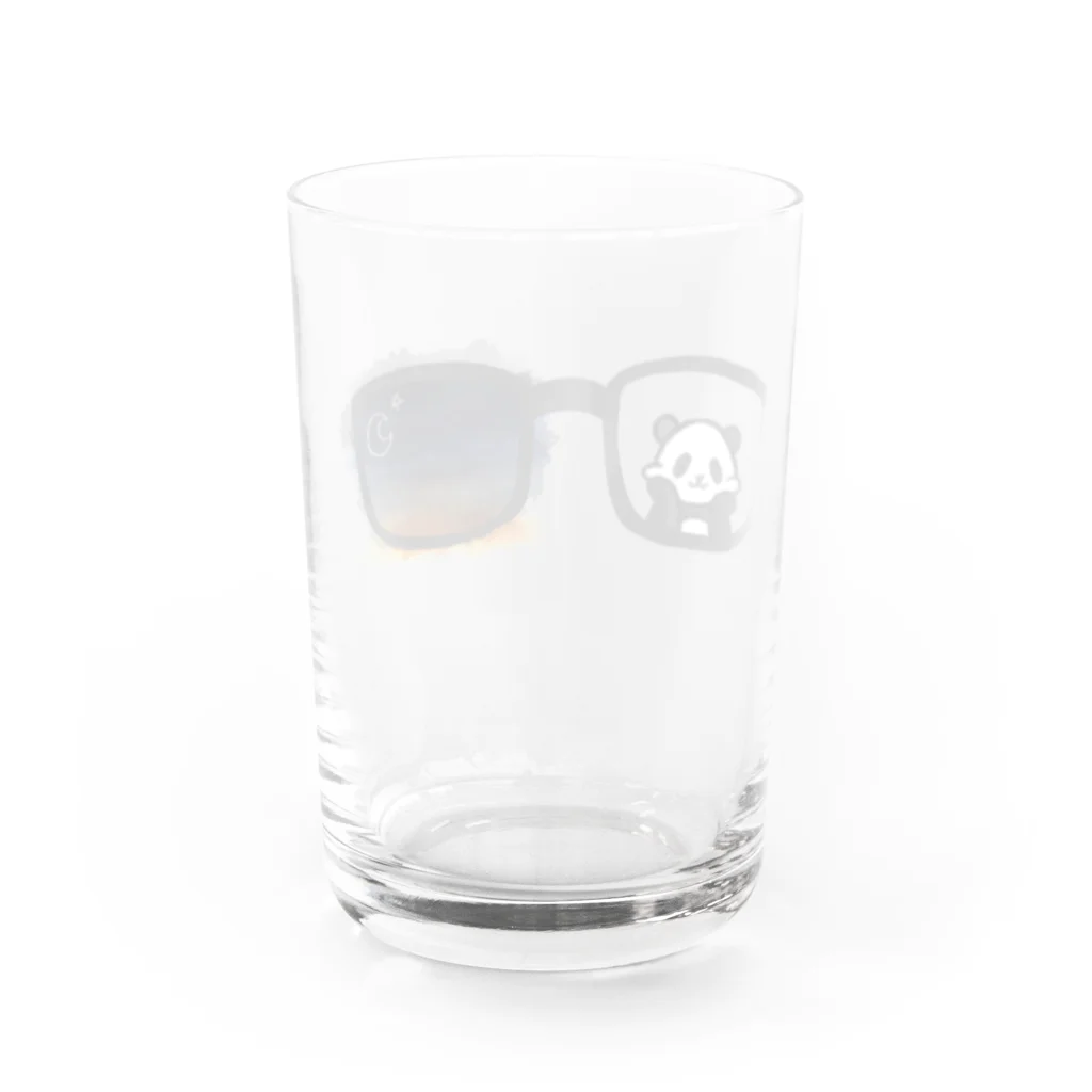 Apple Bears Collectionのメガネの景色【パンダ】 Water Glass :back