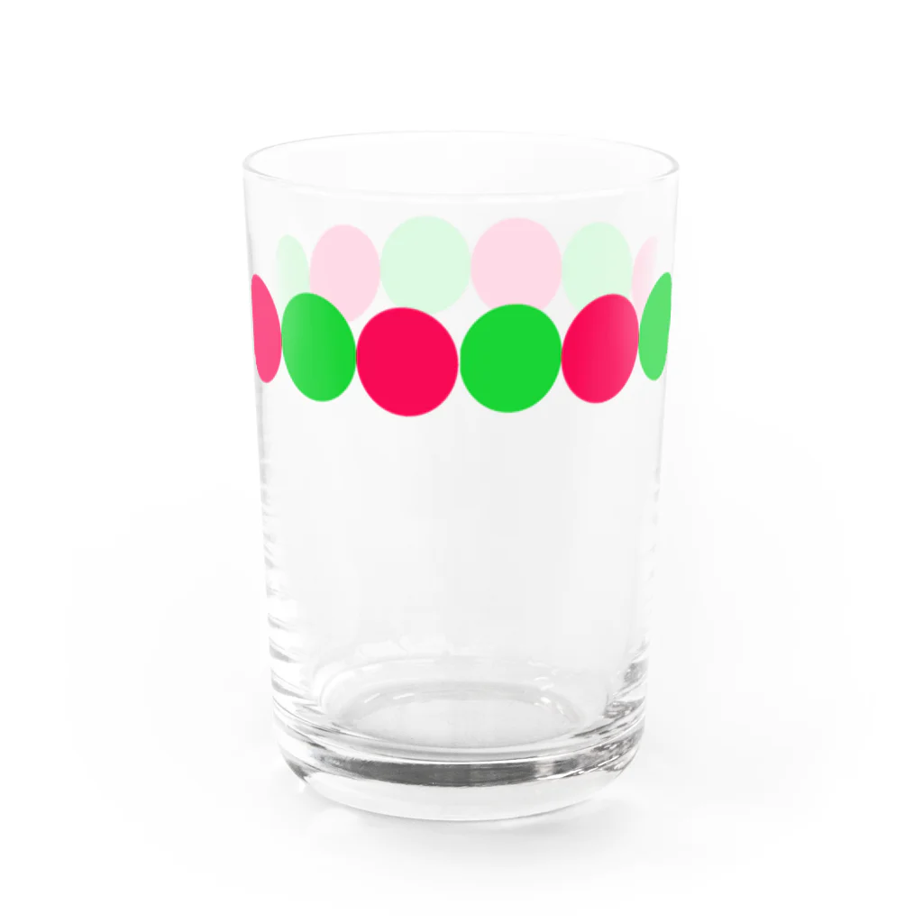 yageokaのレトロドット（小） Water Glass :back