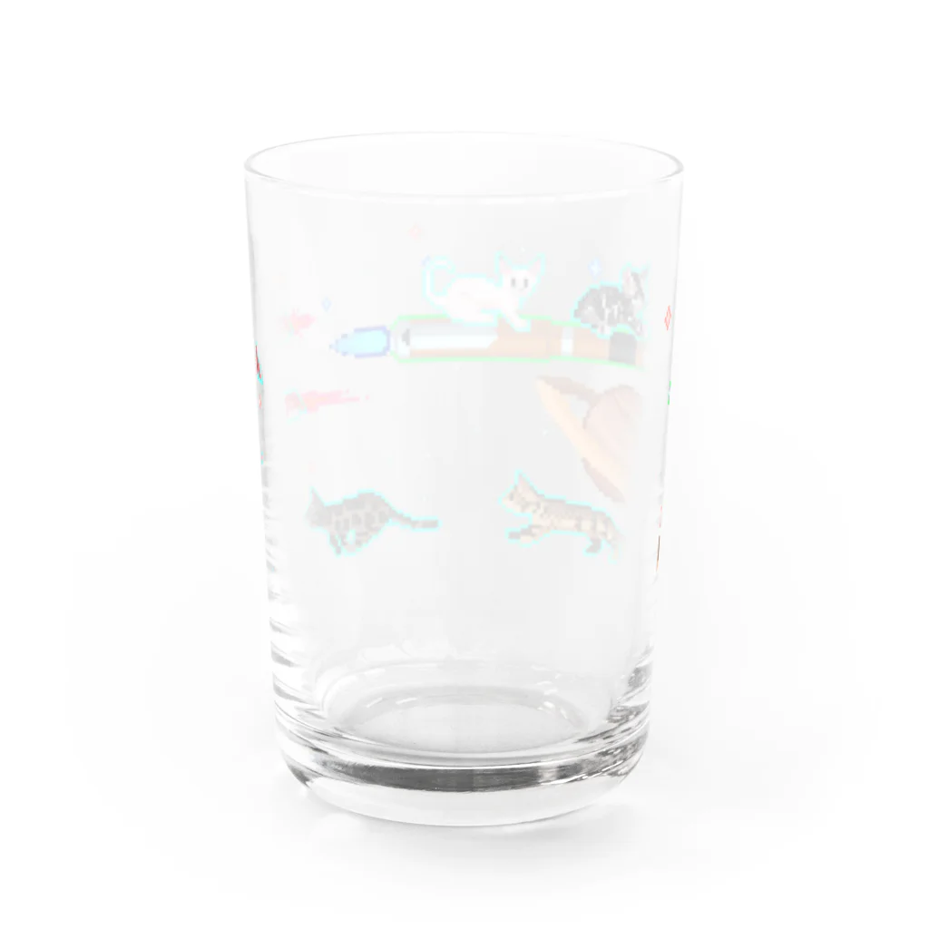 Bengal RocketのBengal Rocket ドット絵グラス Water Glass :back