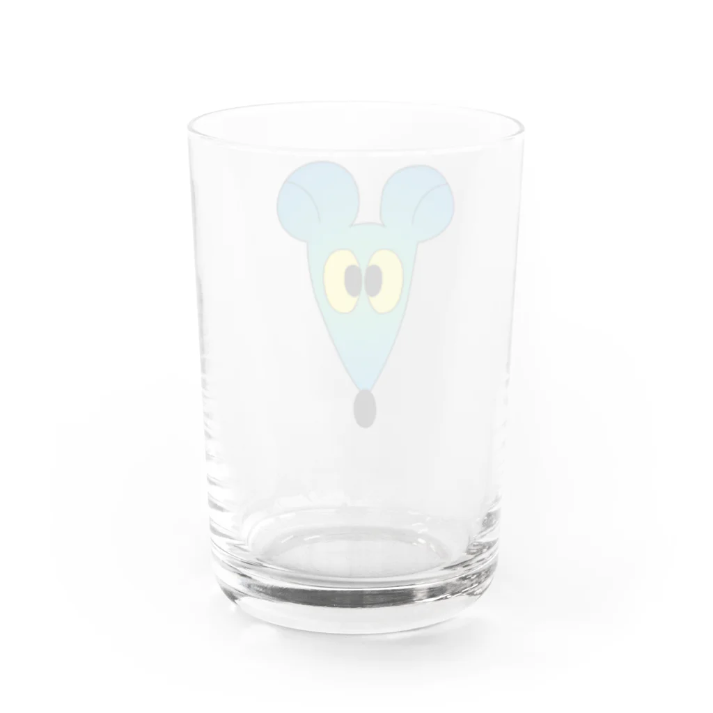 つきじ のはらのねずみ(青) Water Glass :back