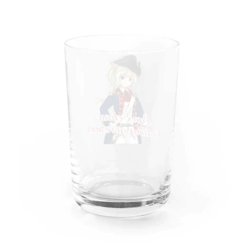 Lynx Highland shopのりんくすちゃん植民地総督C Water Glass :back