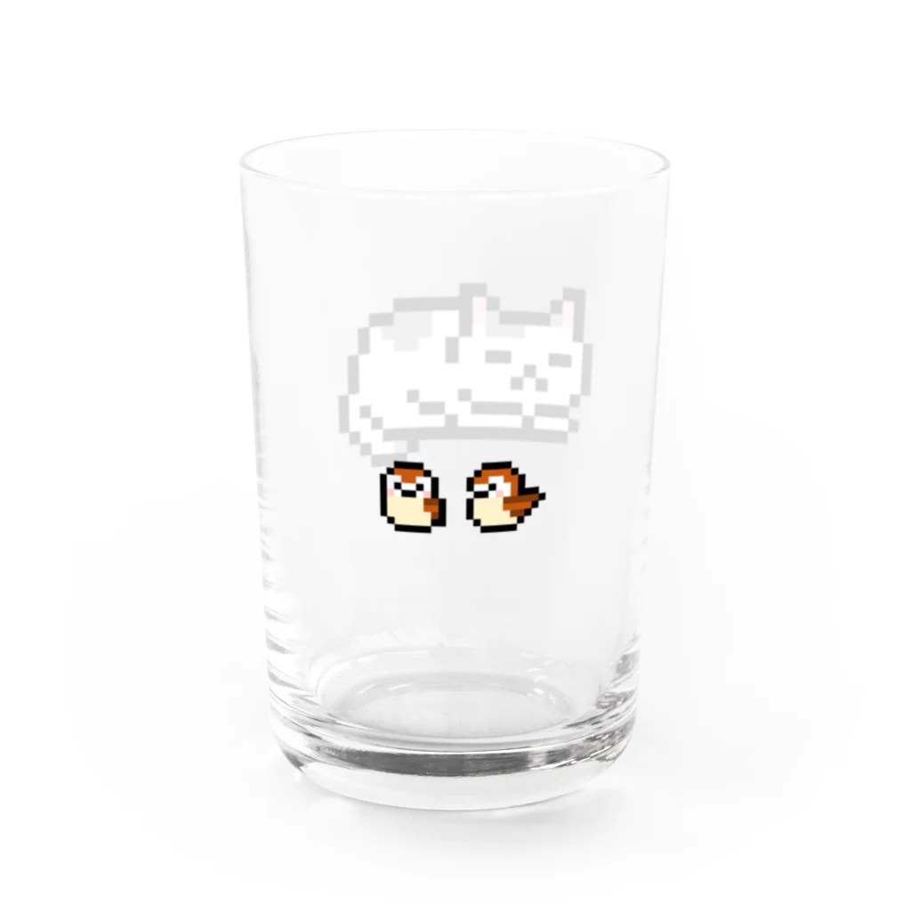 163の眠り猫 グラス Water Glass :back