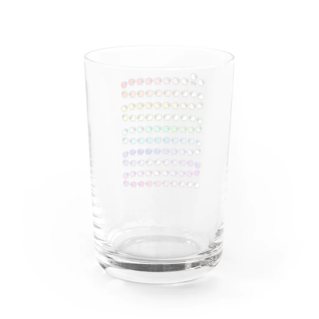 麦畑のひつじが100匹 Water Glass :back