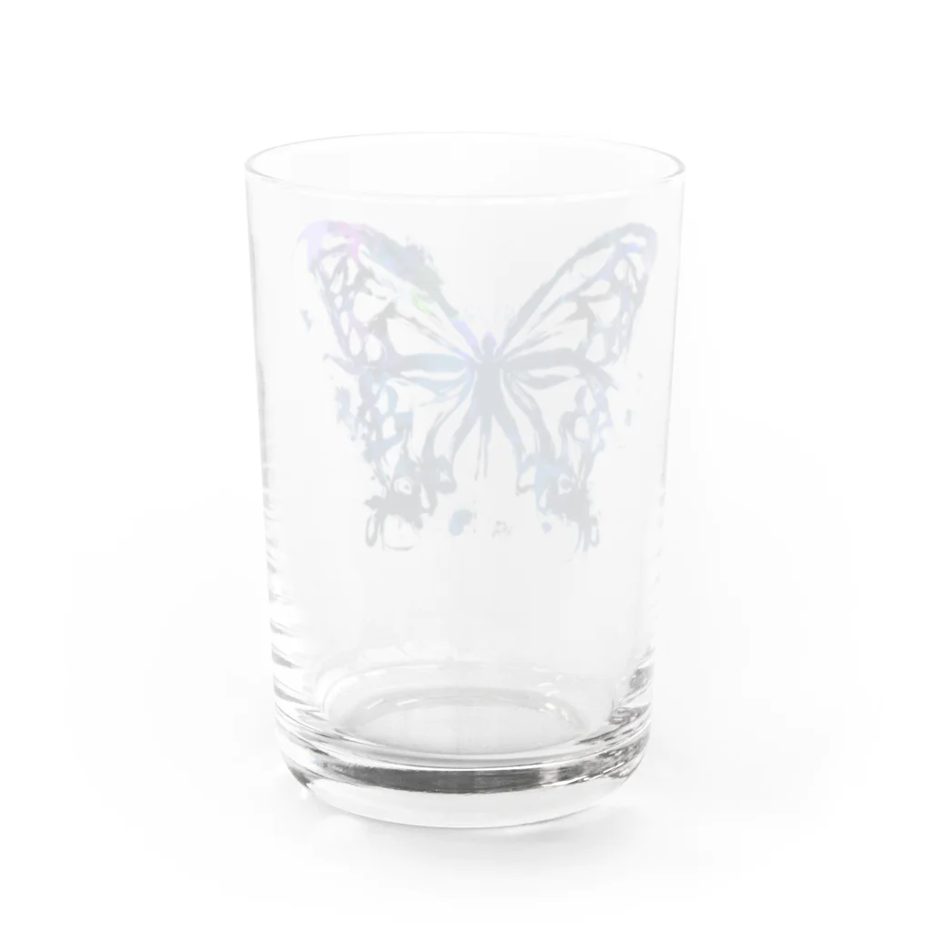 chicodeza by suzuriの墨蝶々 Water Glass :back