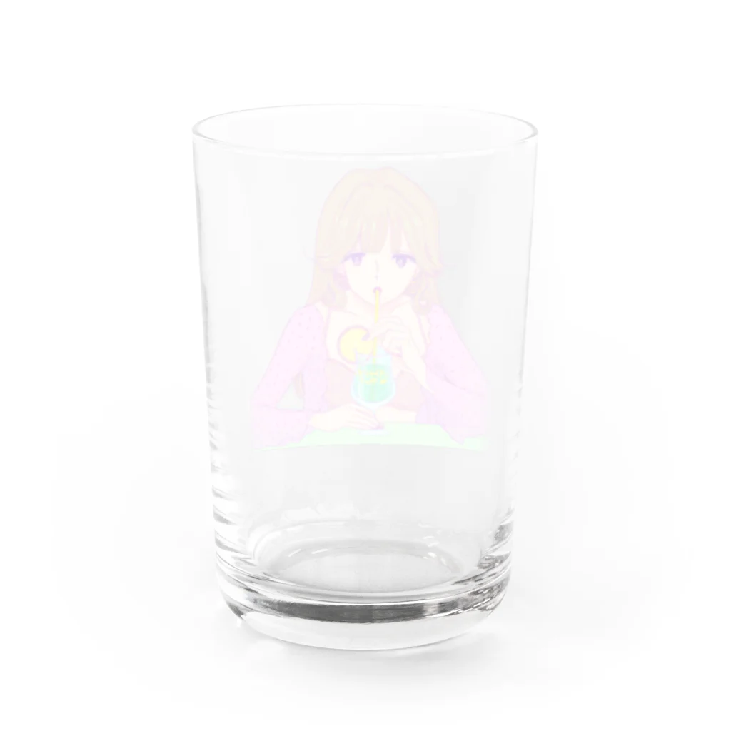 ヌケガケ☆ゆ〜らんのオトナサマ☆グラス Water Glass :back