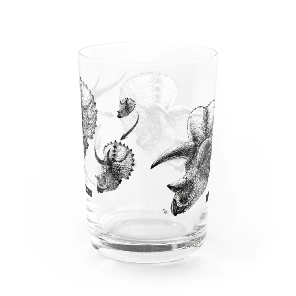 segasworksのTriceratops prorsus growth series Water Glass :back