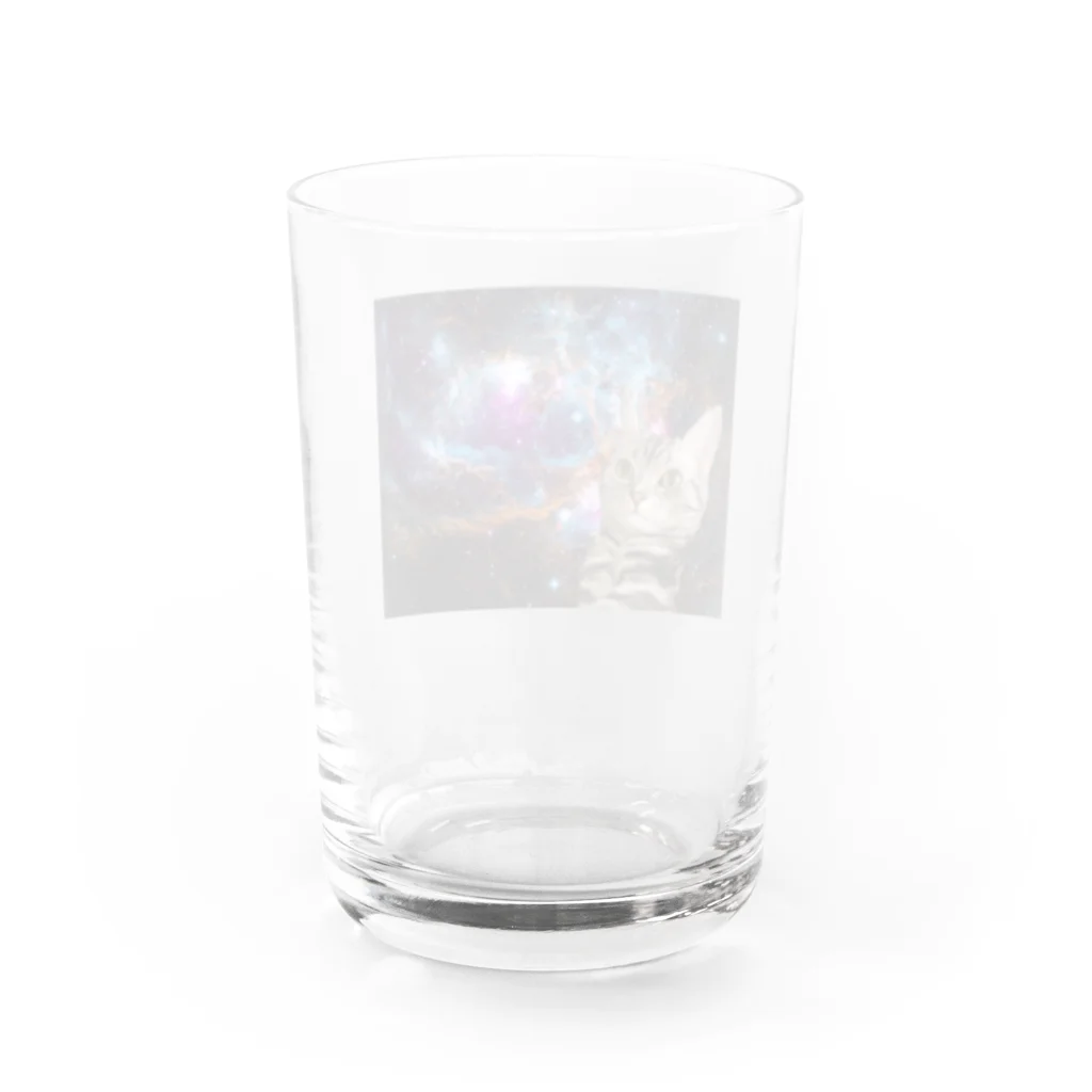 🥐🍞ちょきぷり🍞🥐のうちの宇宙猫 Water Glass :back