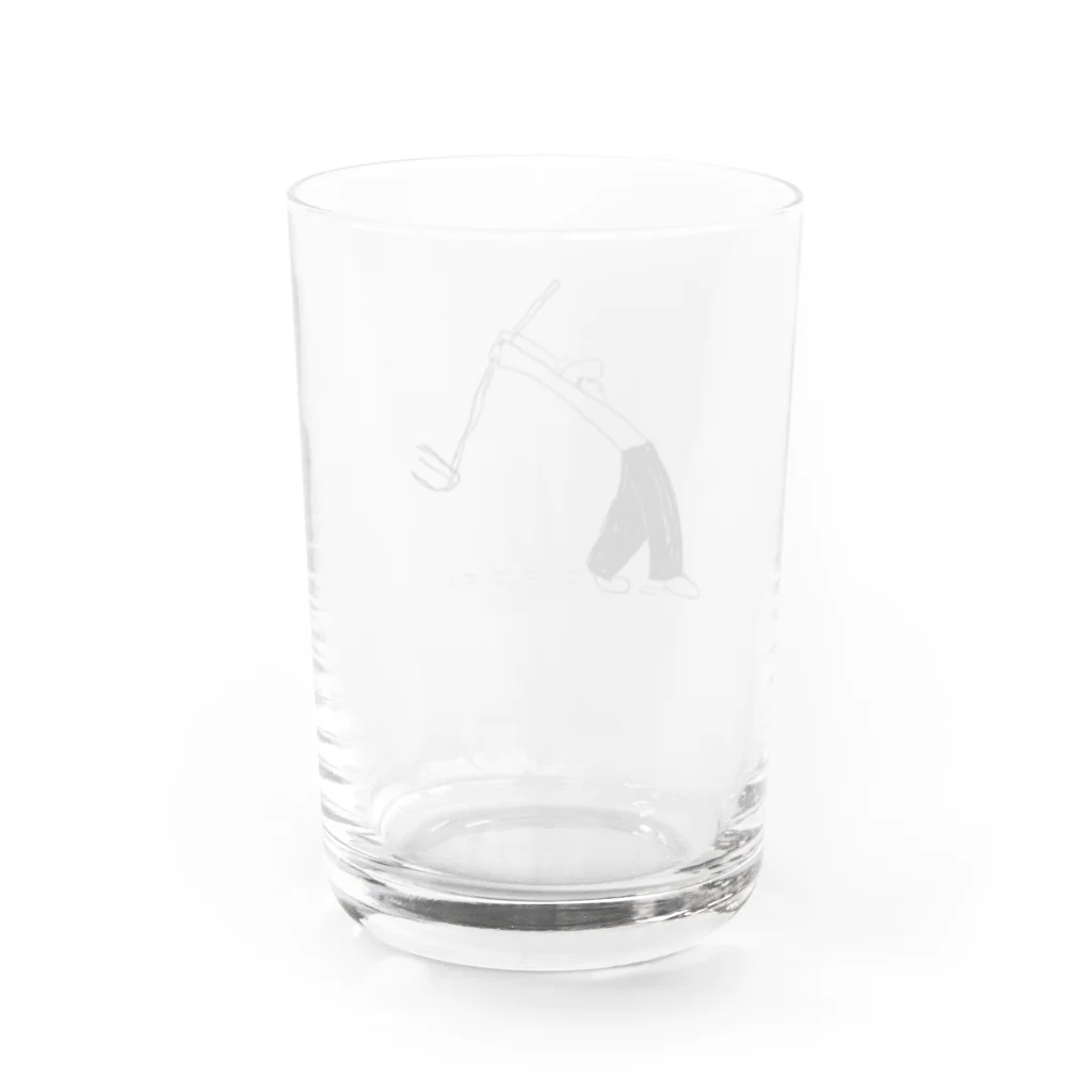 イエネコの耕す人 Water Glass :back