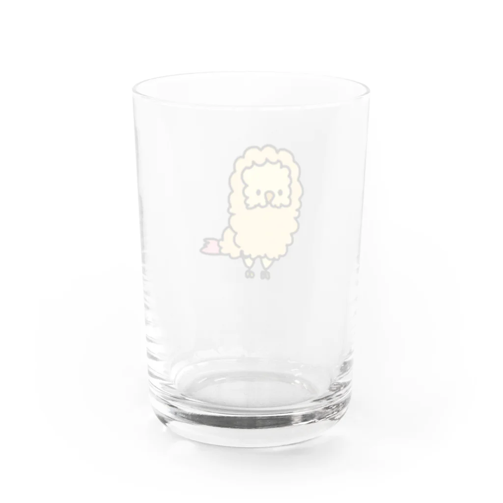 くらみん⛅育児中のえびふらインコ Water Glass :back