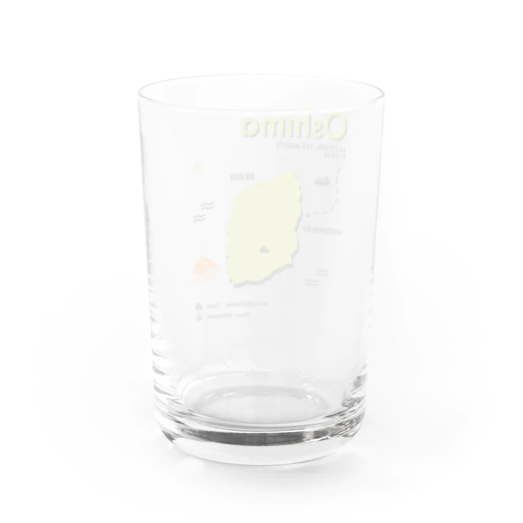 シマノカタチの伊豆大島 Water Glass :back