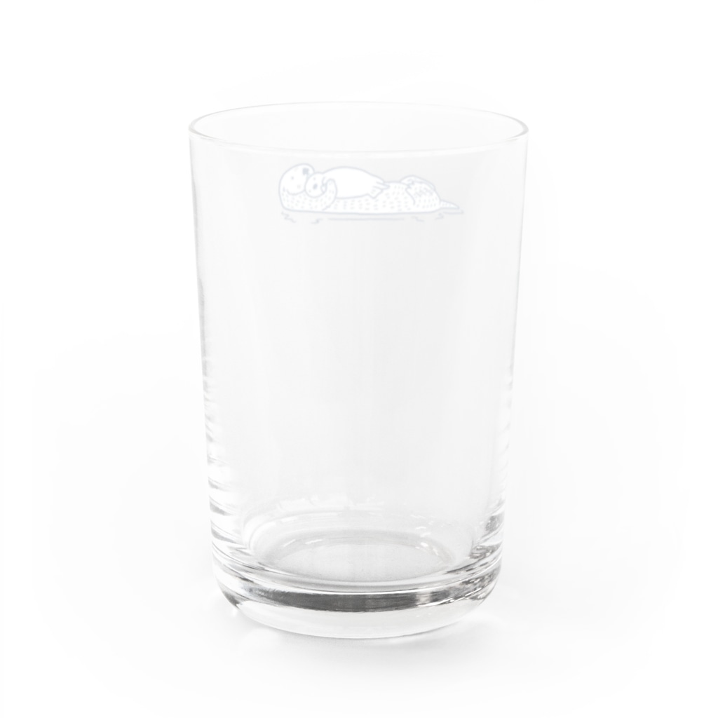 ラッッッコ屋のラッッッコ「横向きだっこ親子」 Water Glass :back