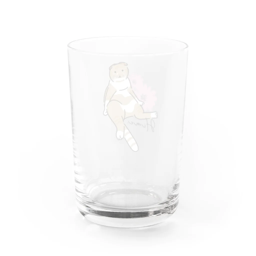 ちくわ屋のくつろぎひめちゃんグラス Water Glass :back