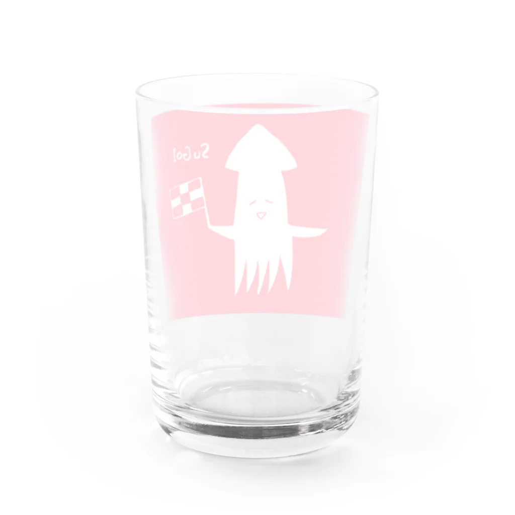 こだまはつみのほめいか Water Glass :back