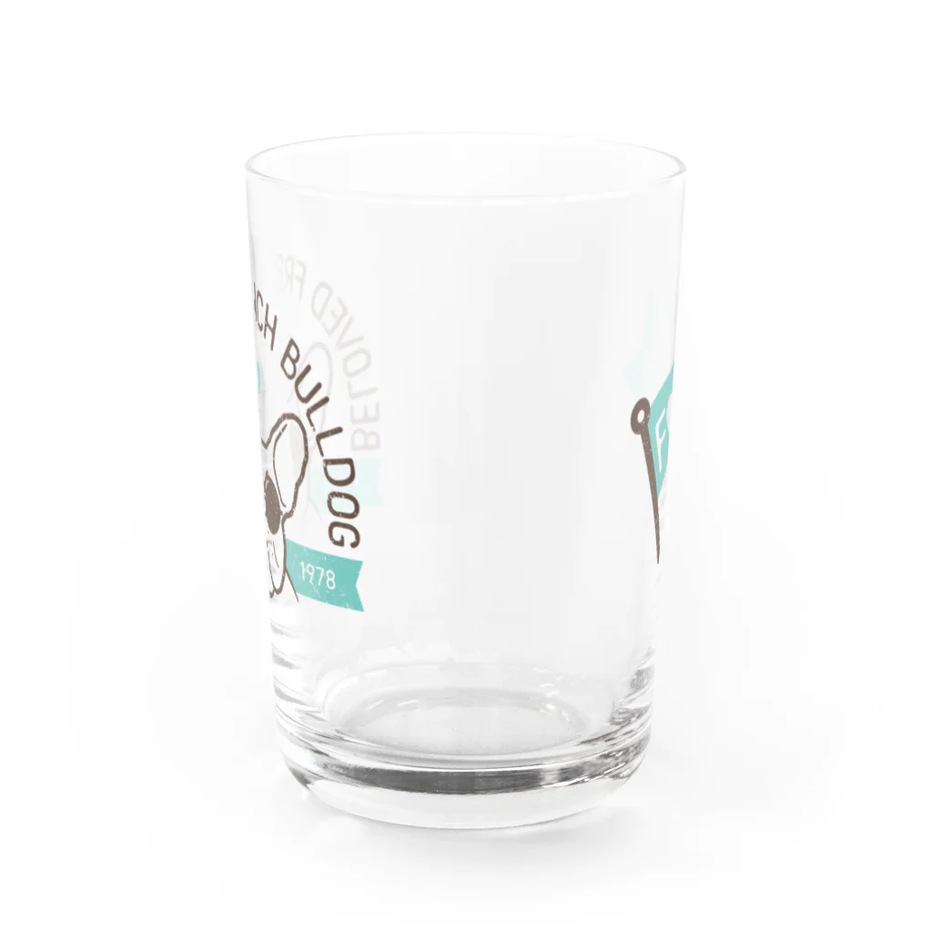 【公式】まるいねこのフレンチ・ブルドッグ 2 Water Glass :back