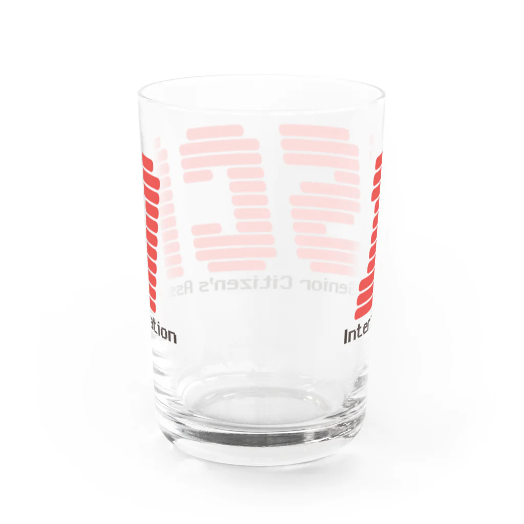 菊タローオフィシャルグッズ販売所のインターネット老人会 Water Glass :back