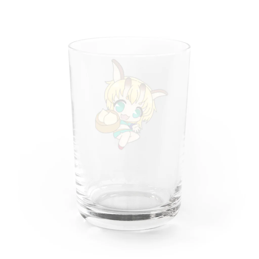 麒麟とかいてシカソレカリンのシカソレーズ Water Glass :back