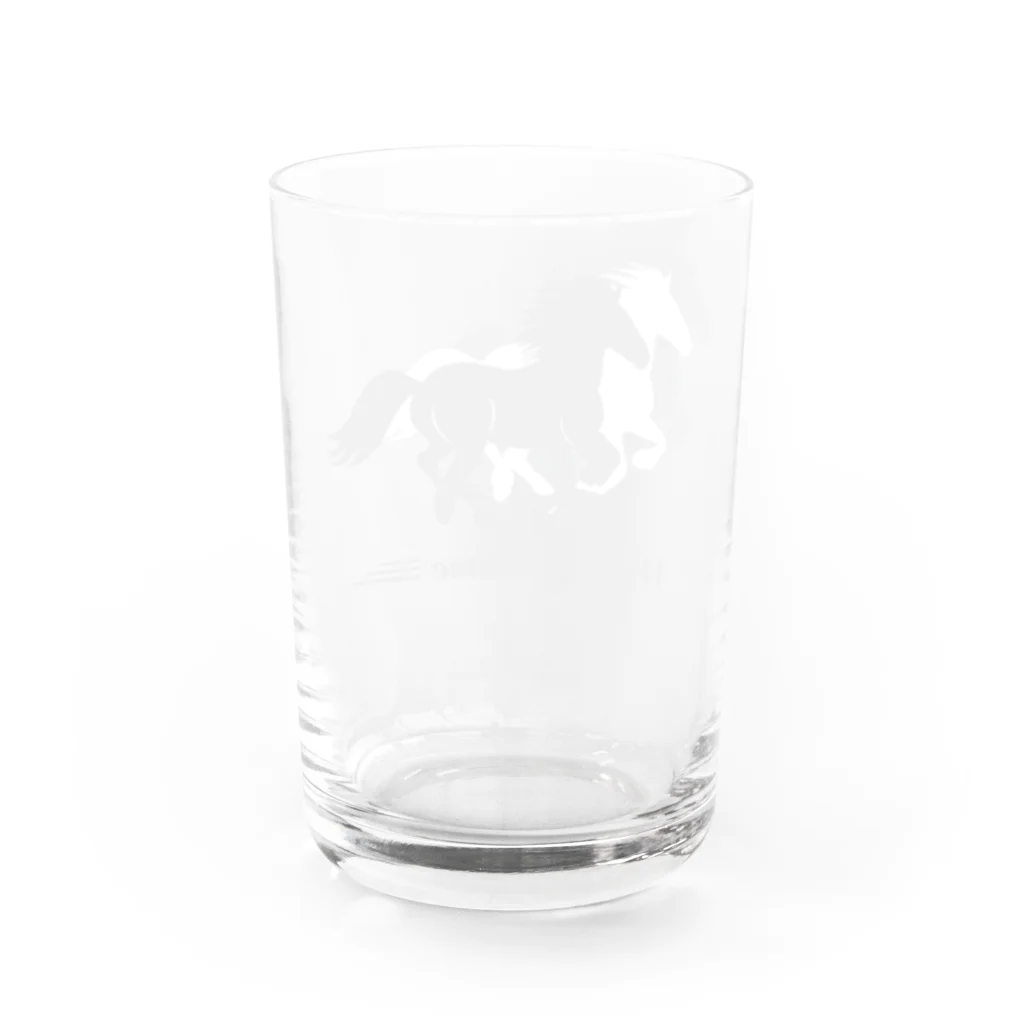 あさずきのRun！Run！Horse Water Glass :back