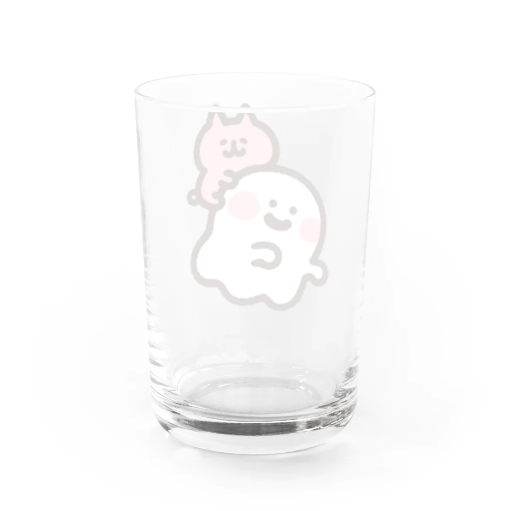 ゆるっと成仏/kanaheiのおばけとネコちゃん Water Glass :back