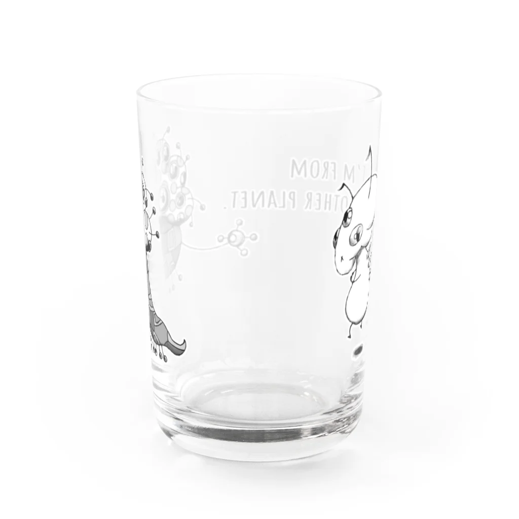 FROM ANOTHER PLANETのほかの星から来たマグ Water Glass :back