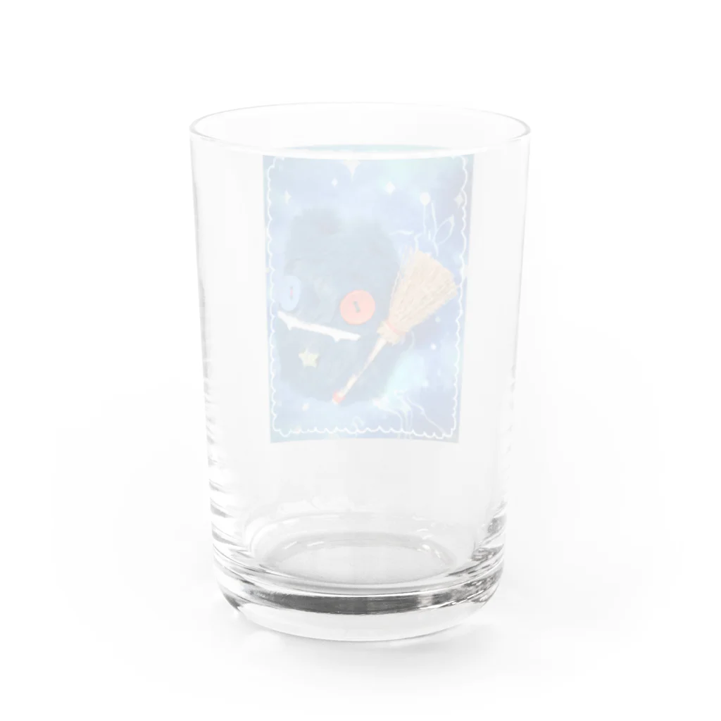 青猫の森の星の魔法使いグラス Water Glass :back