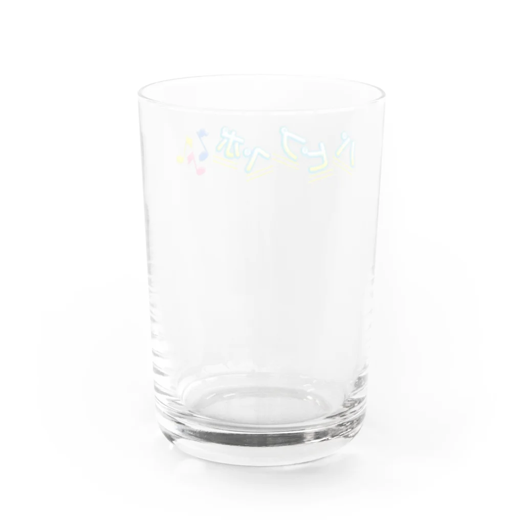 装置メガネショップの装置メガネ☆パピプペポ（音譜）　Ｔシャツ Water Glass :back