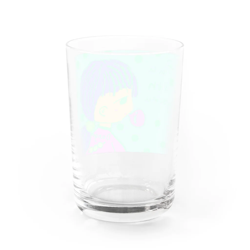 りんご飴。のガムフーセン Water Glass :back