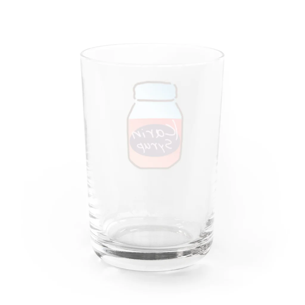 Karinsyrupの花梨シロップbottle(茜色) Water Glass :back