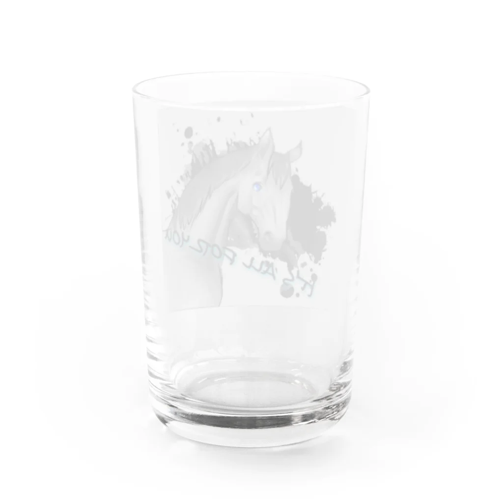 おうまの友舎のIT'S ALL FOR YOU Water Glass :back