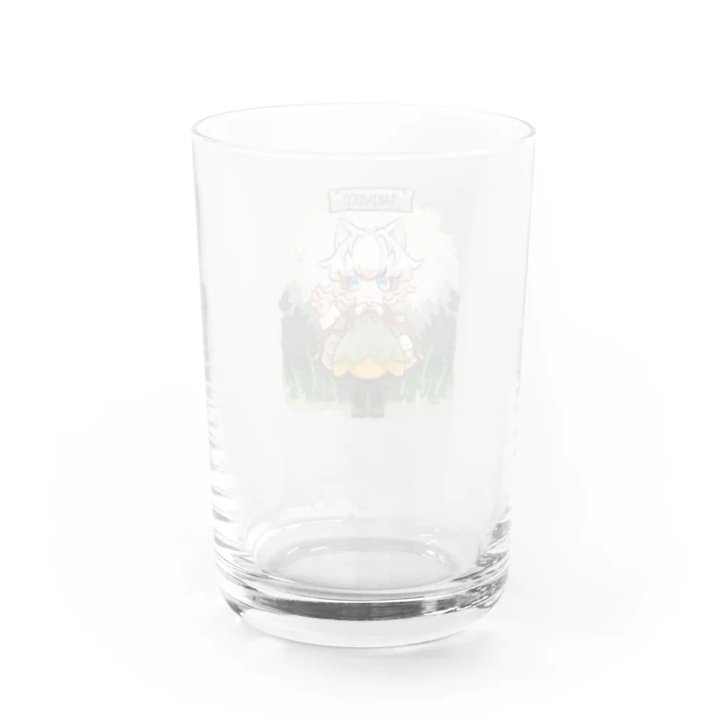 タヘちゃん屋の旅ネコチャン Water Glass :back