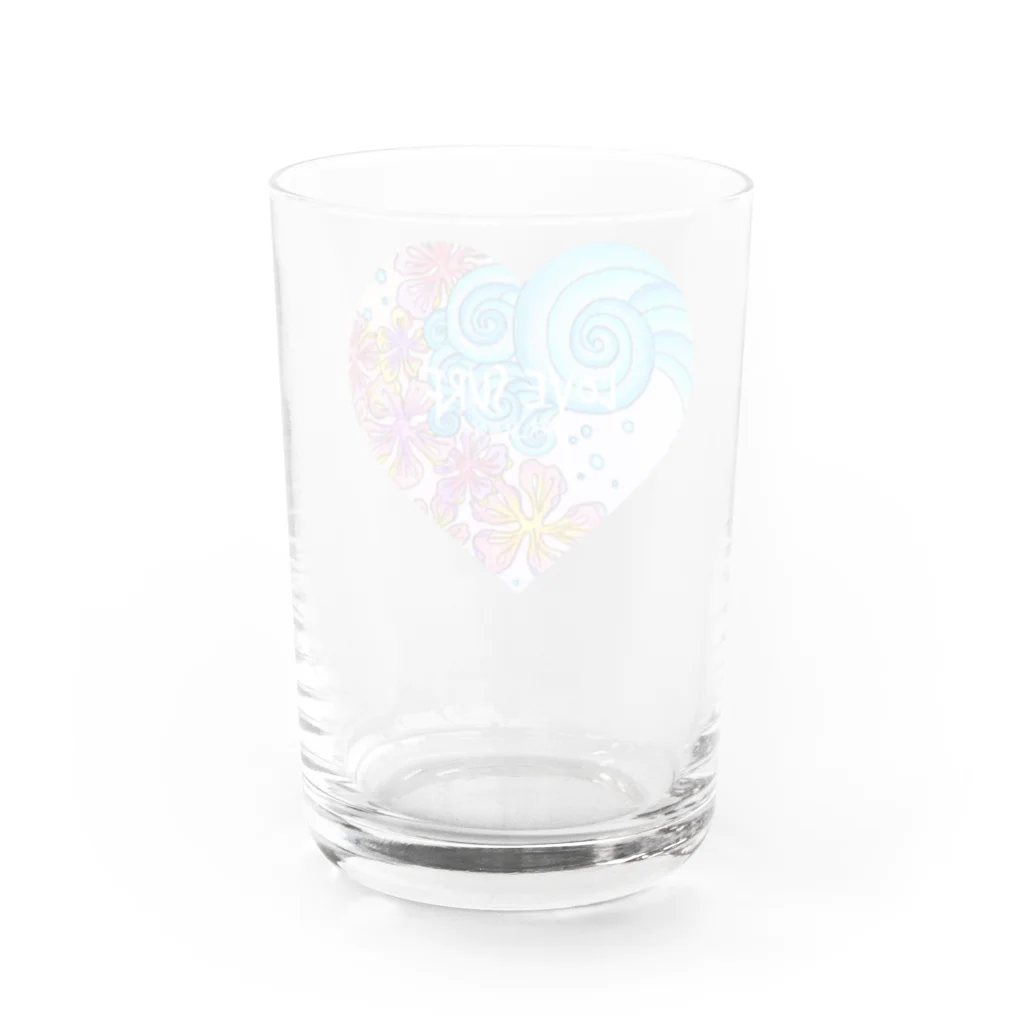 cher_seacocoのlove surf wave flowers🌺 Water Glass :back