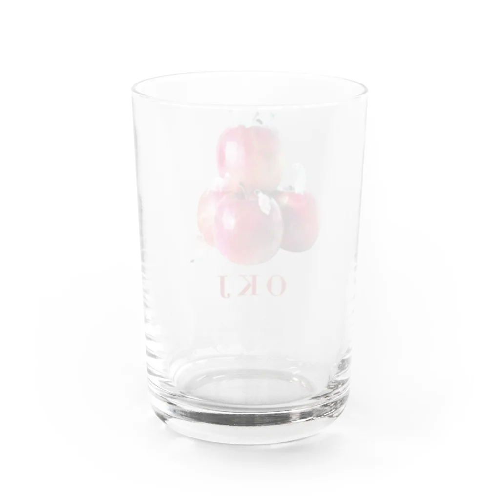 EASEのりんごとオコジョ Water Glass :back