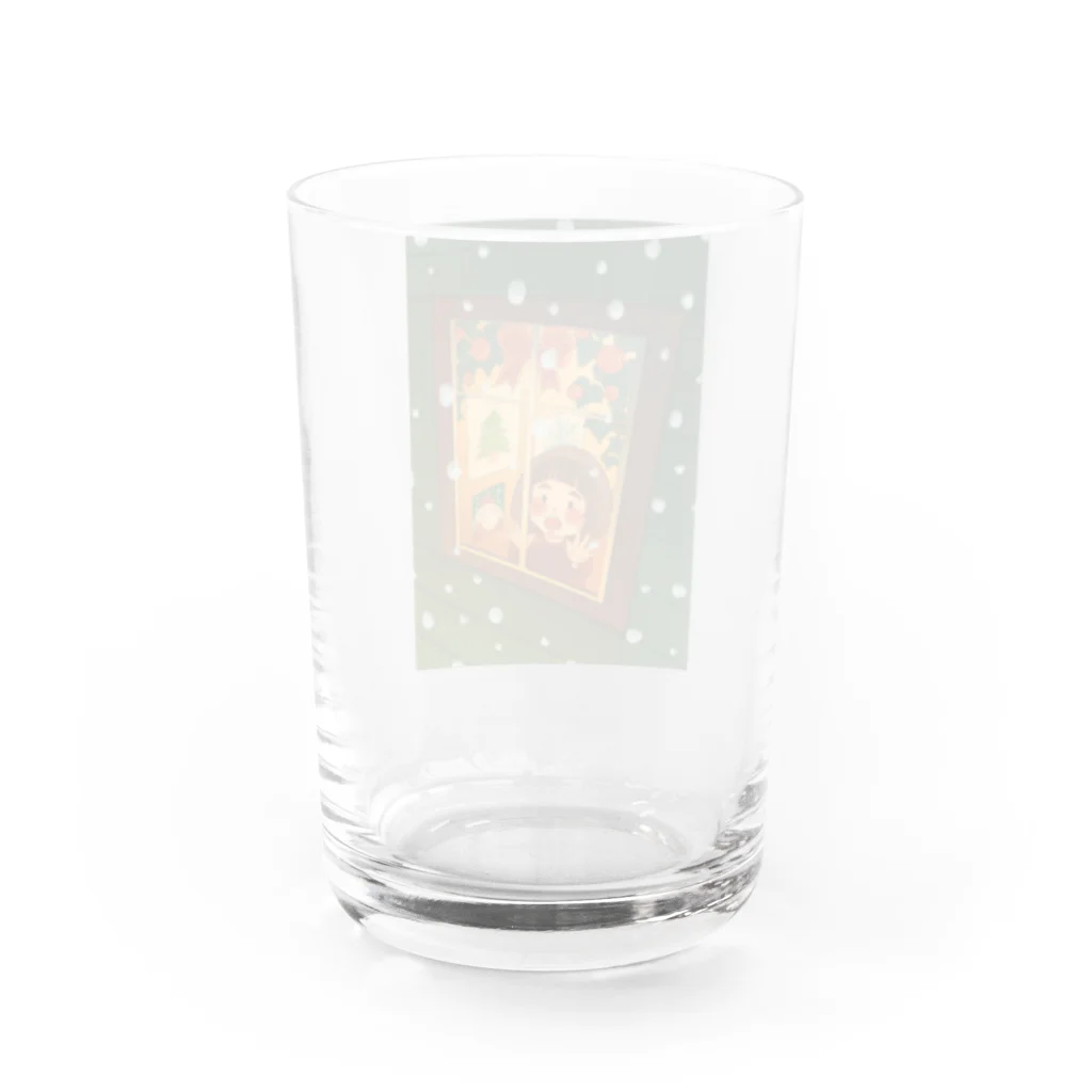 Yumiko online shopのサンタさんくるかな Water Glass :back