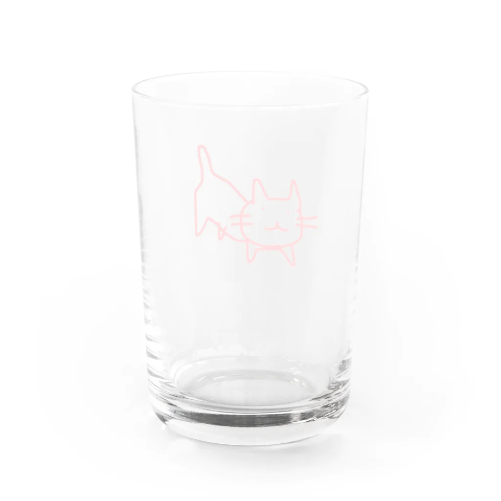 縁側のネコ Water Glass :back